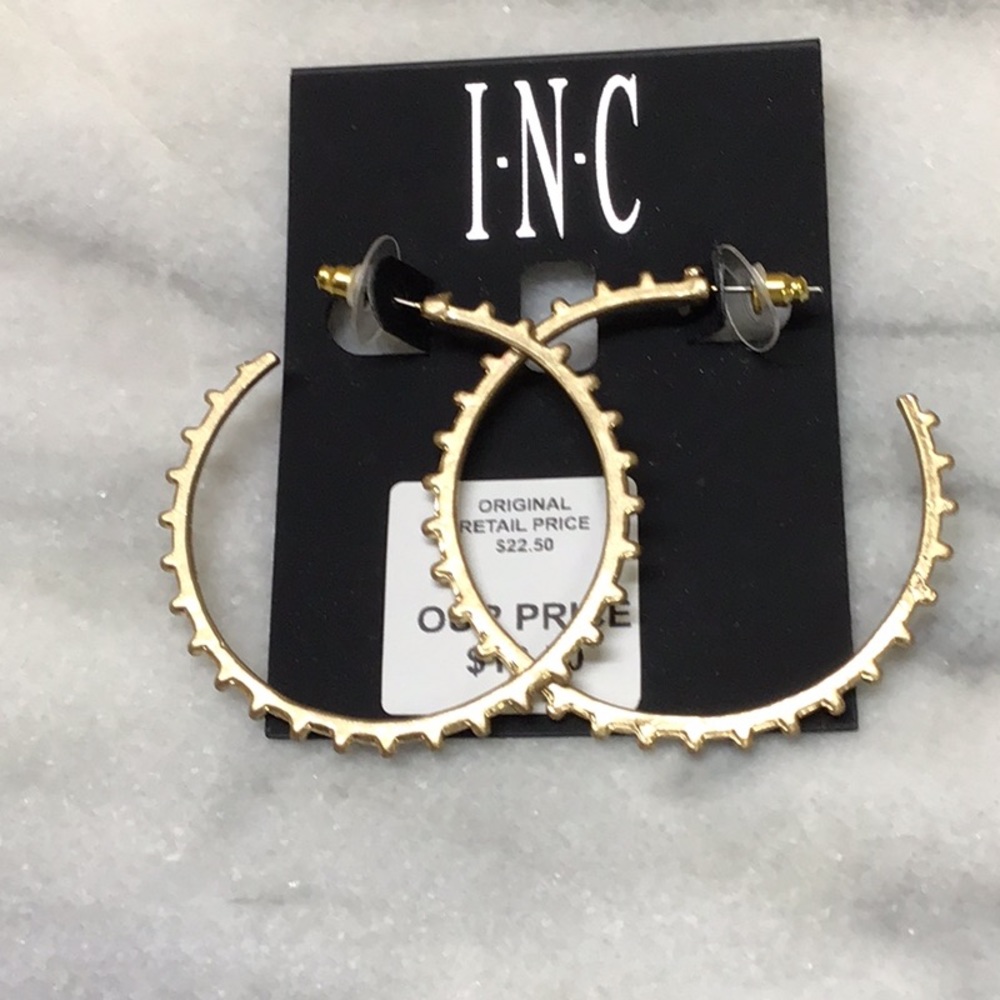 INC hoop earrings